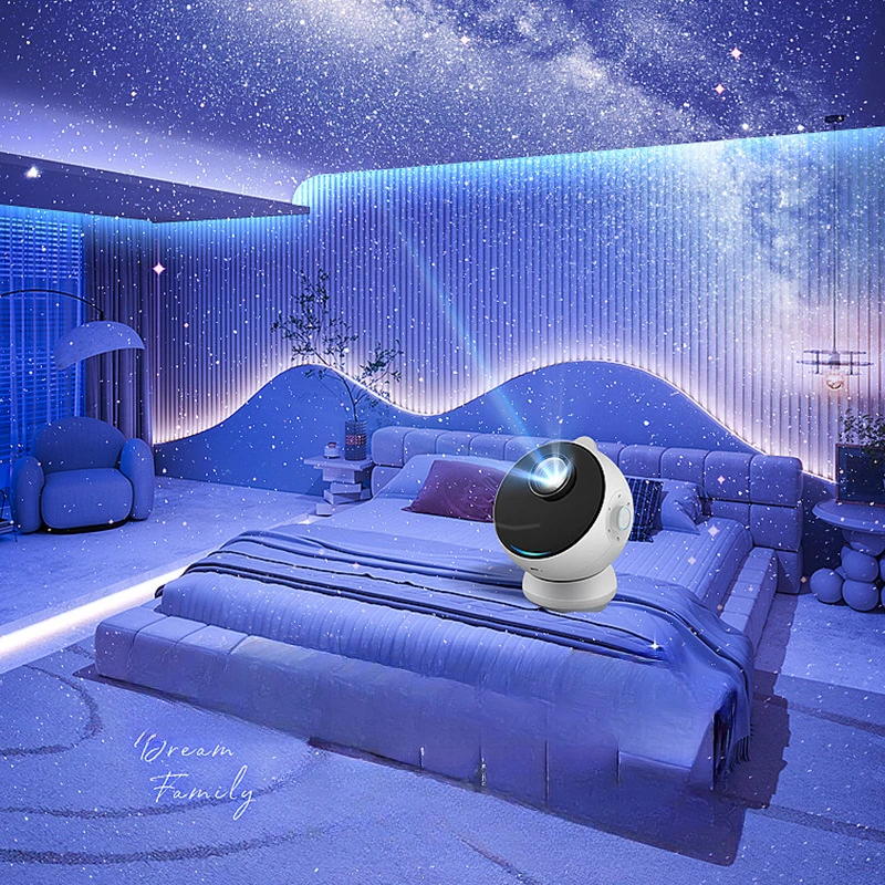 Настоящий Планетарий Звездный проектор Галактика Звездный проектор Ночник с регулировкой на 360 ° Bluetooth Динамик для Спальни Детский подарок на День рождения