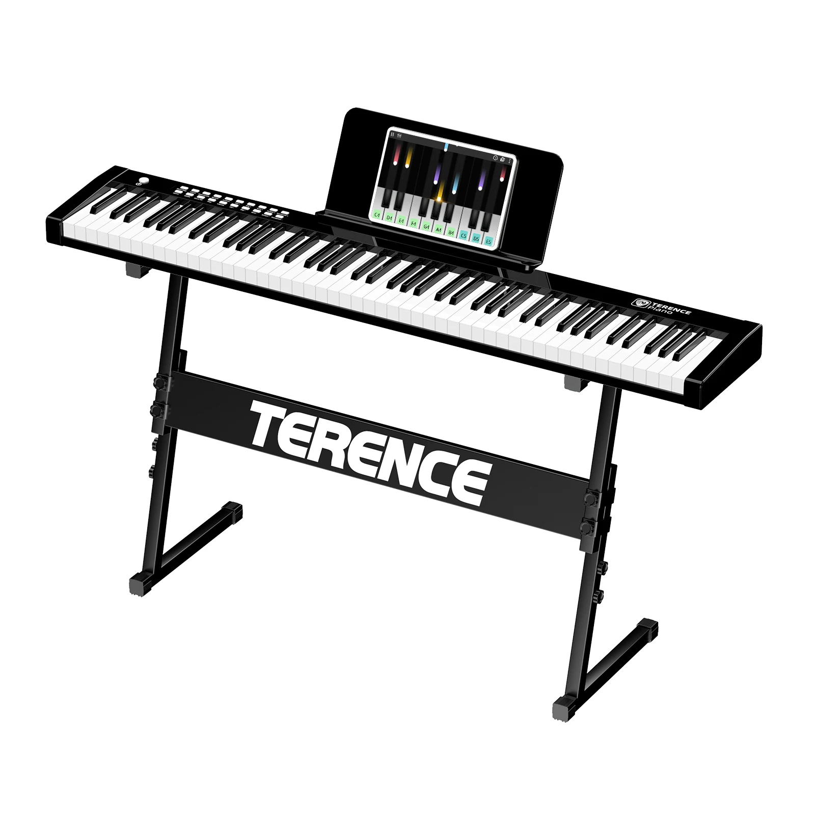 Умный электронный орган Terence для начинающих взрослых и детей зажигает и играет на электрооргане 61 клавиша + сумка для фортепиано + подставка