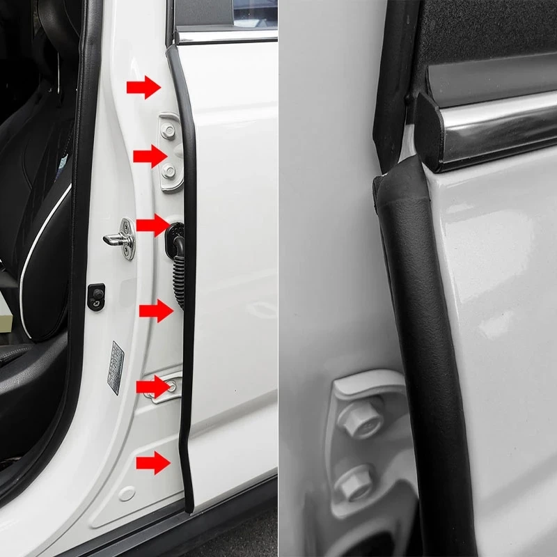 Уплотнительные полосы Двери Автомобиля Наклейка Типа B Стойки Резиновая Уплотнительная Лента Для Jeep Grand Cherokee Wrangler Compass Commander Freelancer Изображение 5 