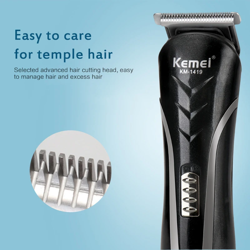 KEMEI All In1, перезаряжаемая машинка для стрижки волос Для мужчин, Водонепроницаемая Беспроводная Электробритва, Бритва для Бороды, носа, ушей, Триммер для стрижки волос Изображение 5 