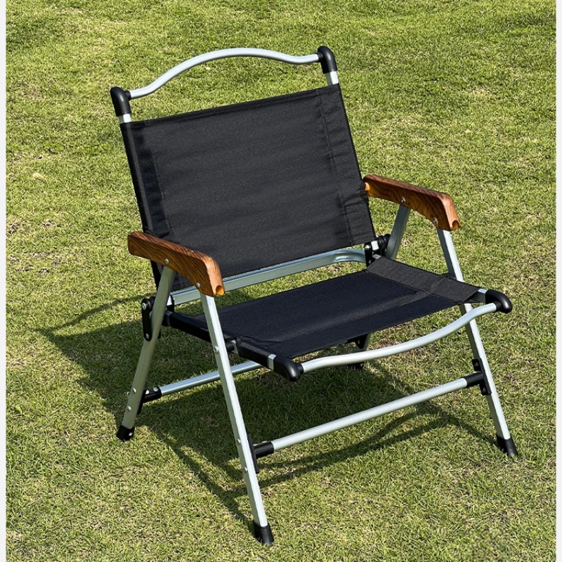 одиночный Портативный пляжный стул на открытом воздухе с откидной спинкой, походный пляжный стул Из алюминиевого сплава Silla Plegable Садовая мебель QF50BC Изображение 0 