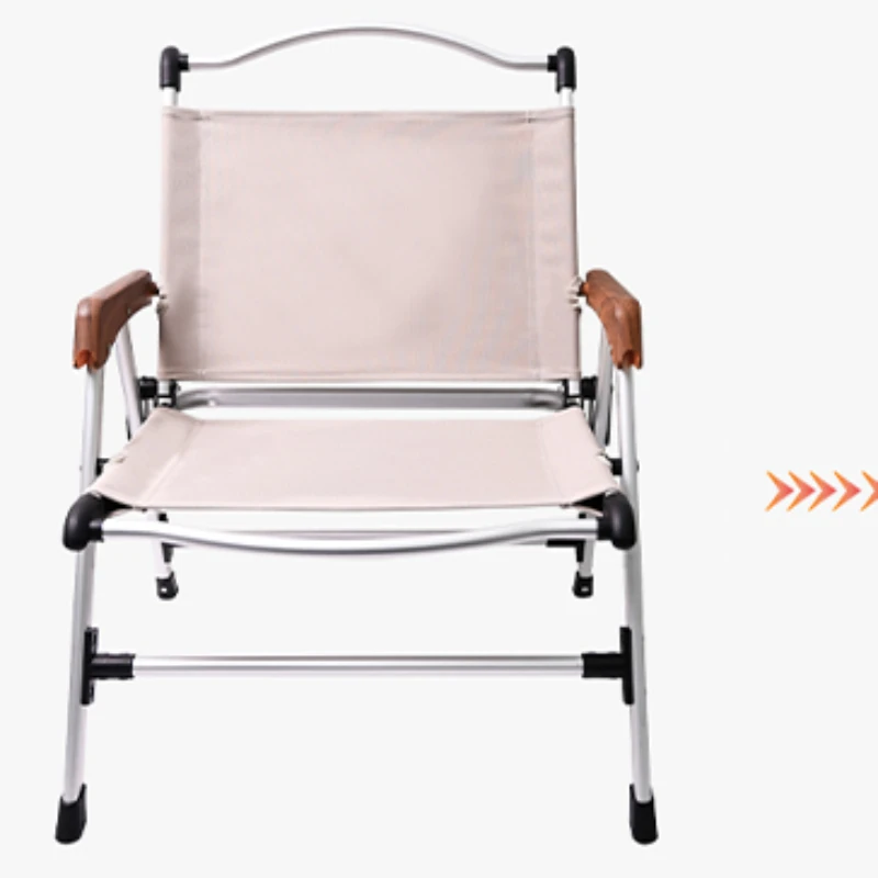 одиночный Портативный пляжный стул на открытом воздухе с откидной спинкой, походный пляжный стул Из алюминиевого сплава Silla Plegable Садовая мебель QF50BC Изображение 4 