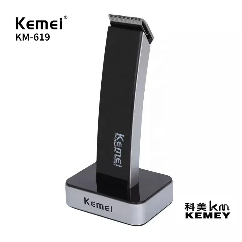 Kemei Перезаряжаемая электрическая машинка для стрижки волос KM-619, Триммер для волос, изысканный дизайн, маленькая машинка для стрижки волос