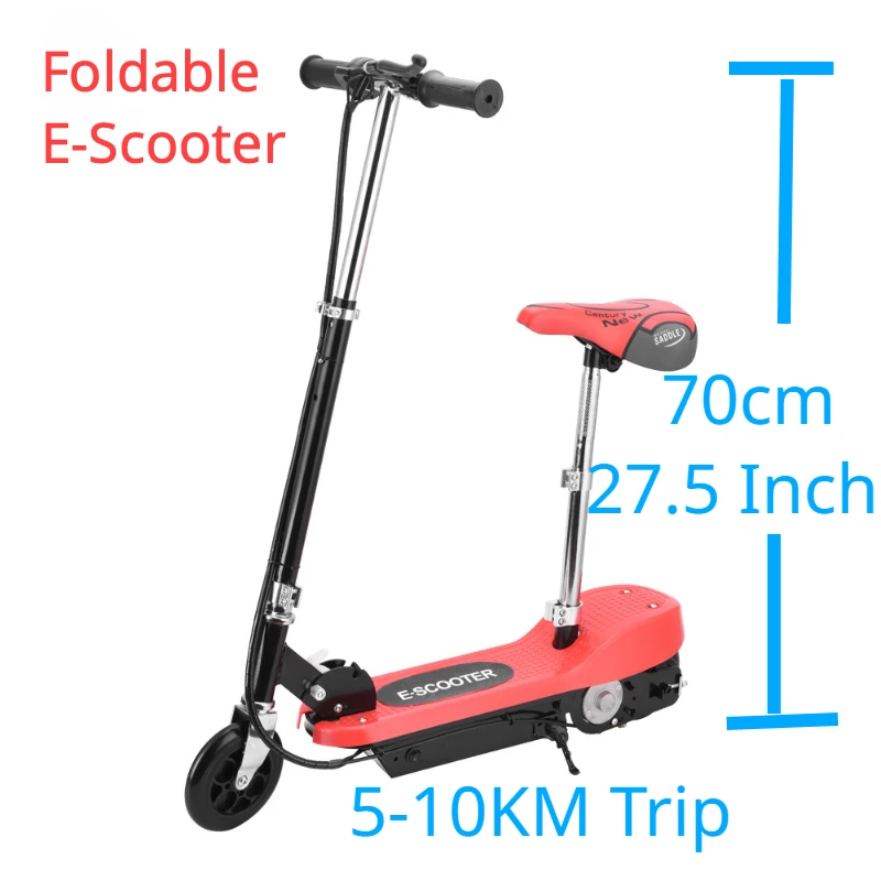 Складной Электрический скутер с сиденьем, Электрический велосипед на 2 колесах, инструмент для городского транспорта для взрослых и детей, игрушка для отдыха Изображение 0 