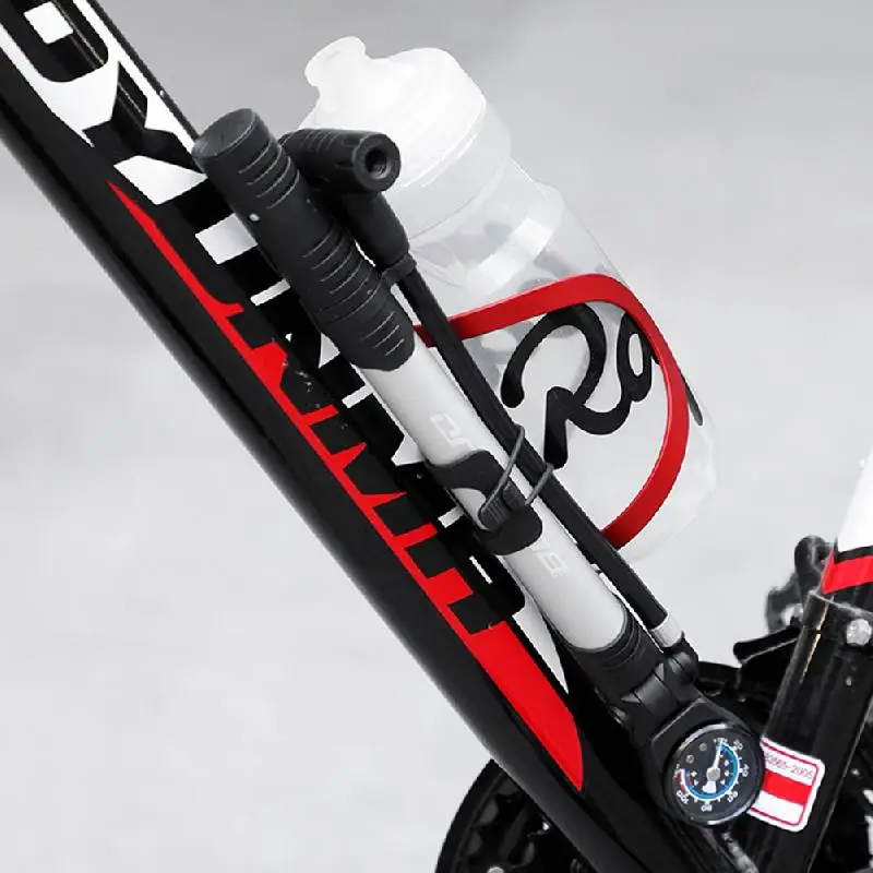 Новый Велосипедный насос Складной 120PSI Насос Высокого давления С Манометром Ручной Напольный Насос Для Presta & Schrader MTB Road Bike Tool Изображение 2 