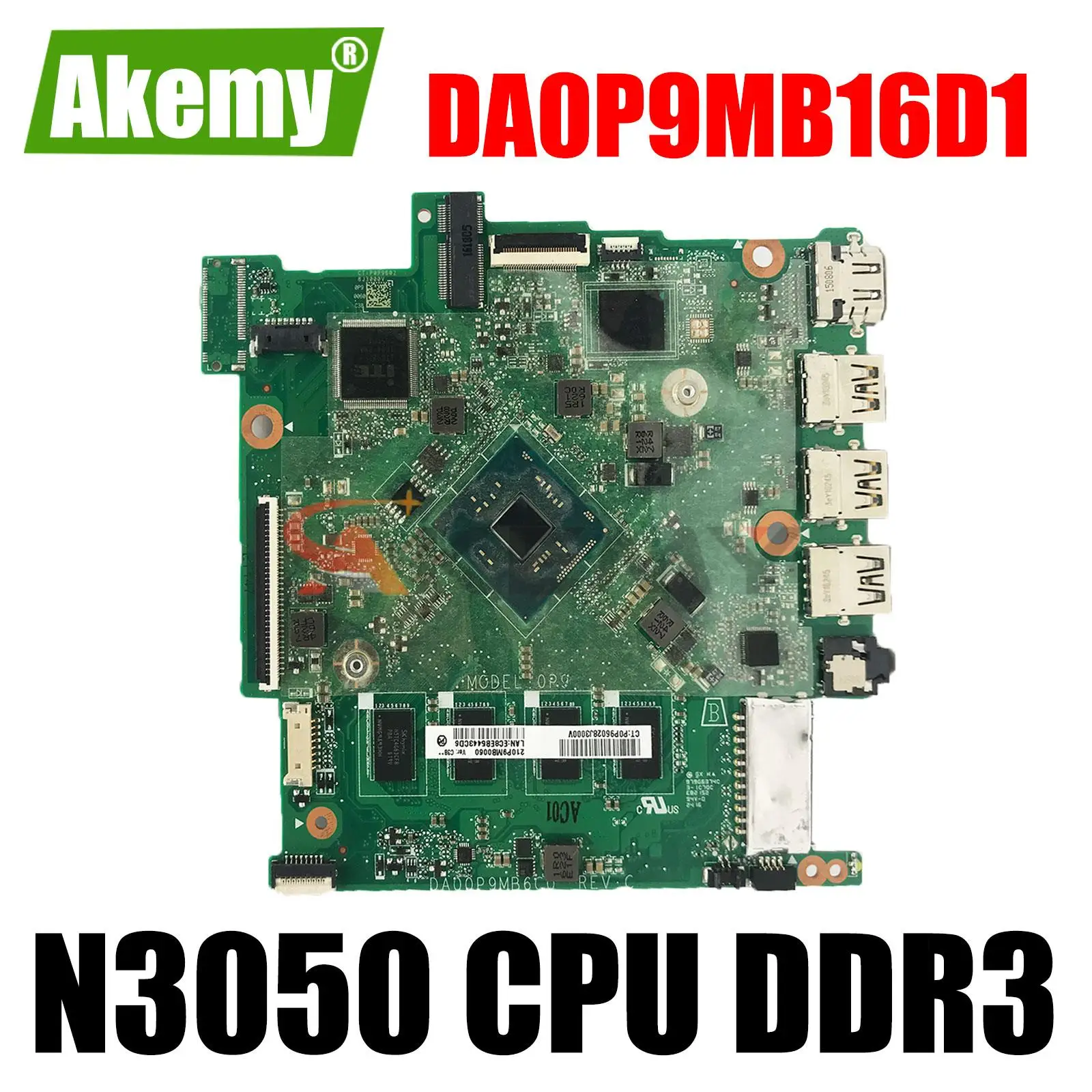 L45405-601 L45405-001 Материнская плата ПК для HP Chromebook 14-CB Материнская плата ноутбука DA0P9MB16D1 с процессором SR2ZN N3050 DDR3 100% Тест