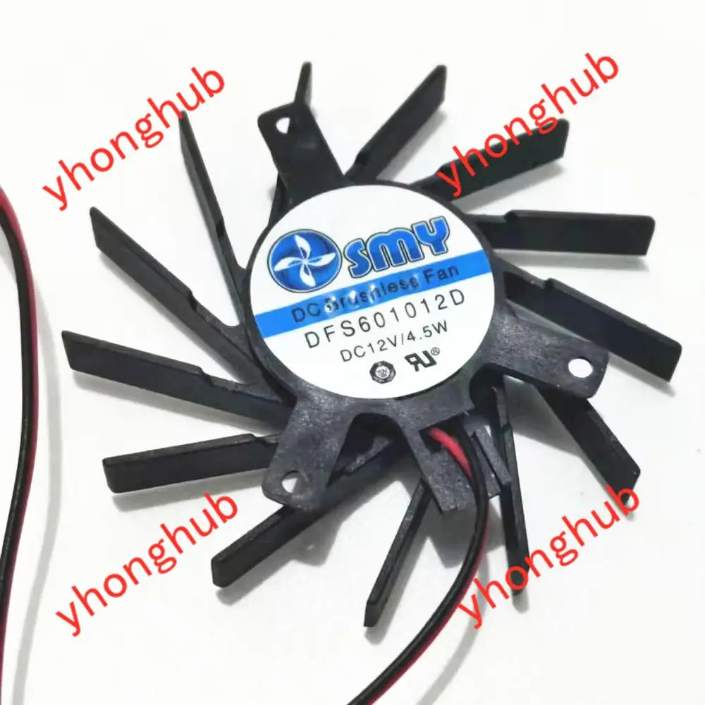 SMY DFS601012D Серверный вентилятор охлаждения постоянного тока 12 В 4,5 Вт 2-проводной