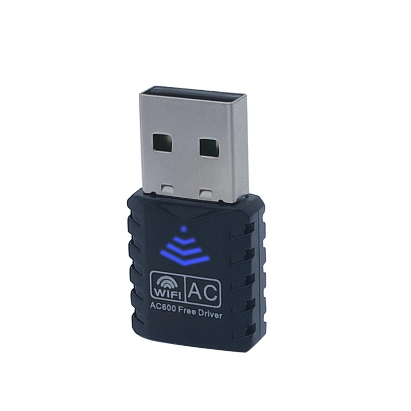 1 ШТ. Двухдиапазонная 2,4 ГГц + 5 ГГц Бесплатная Драйвер RTL8811CU Чип Mini USB Беспроводная Сетевая карта 11AC 600 Мбит/с