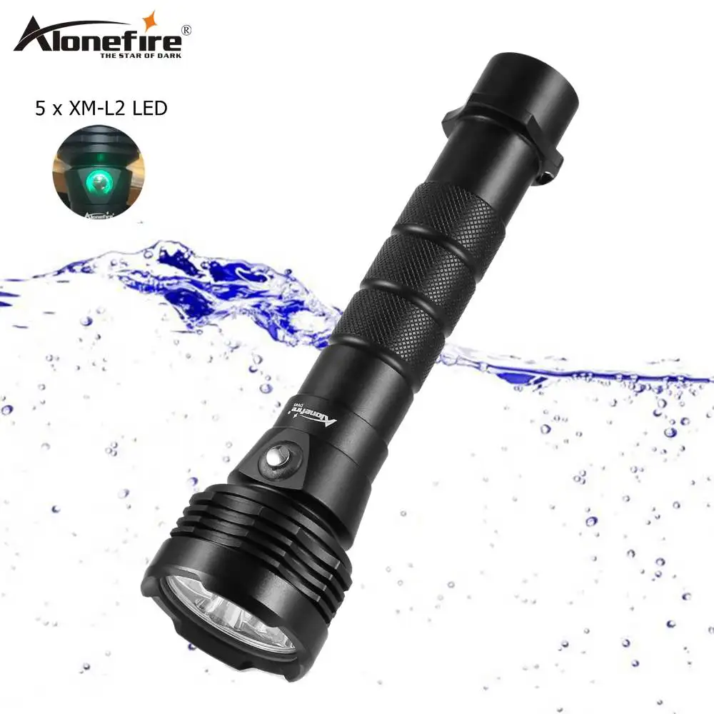AloneFire DV45 Фонарик для дайвинга 18650 светодиодный подводный фонарь XM-L2 Водонепроницаемый фонарь для дайвинга, переносные фонари