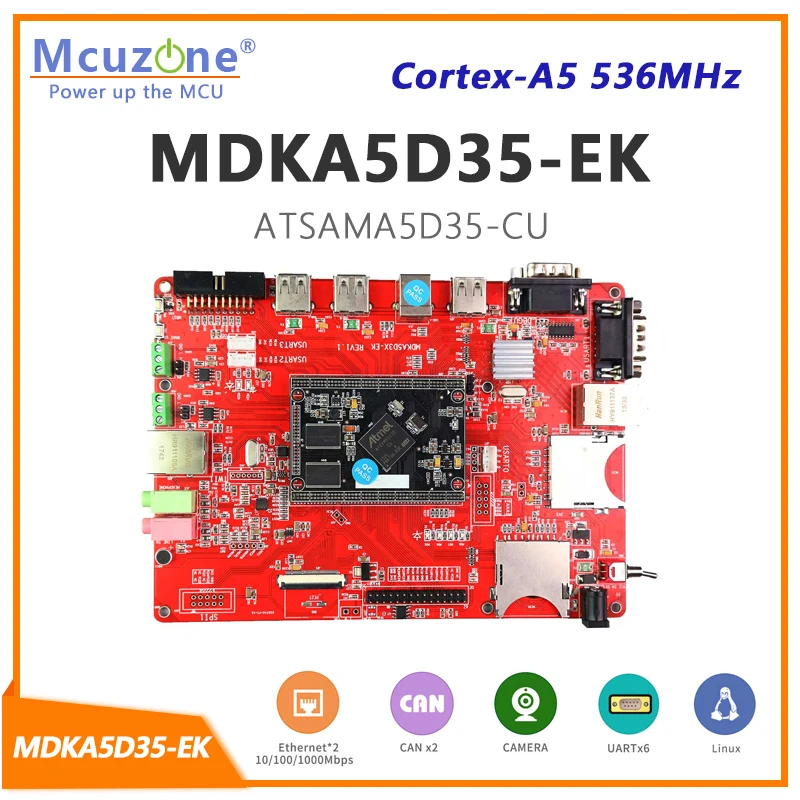 ATSAMA5D35 MDKA5D35-EK, 256 МБ памяти DDR2 и NAND, HS USB, Камера OV7725 N99141, Гигабитный Ethernet, 6xUART