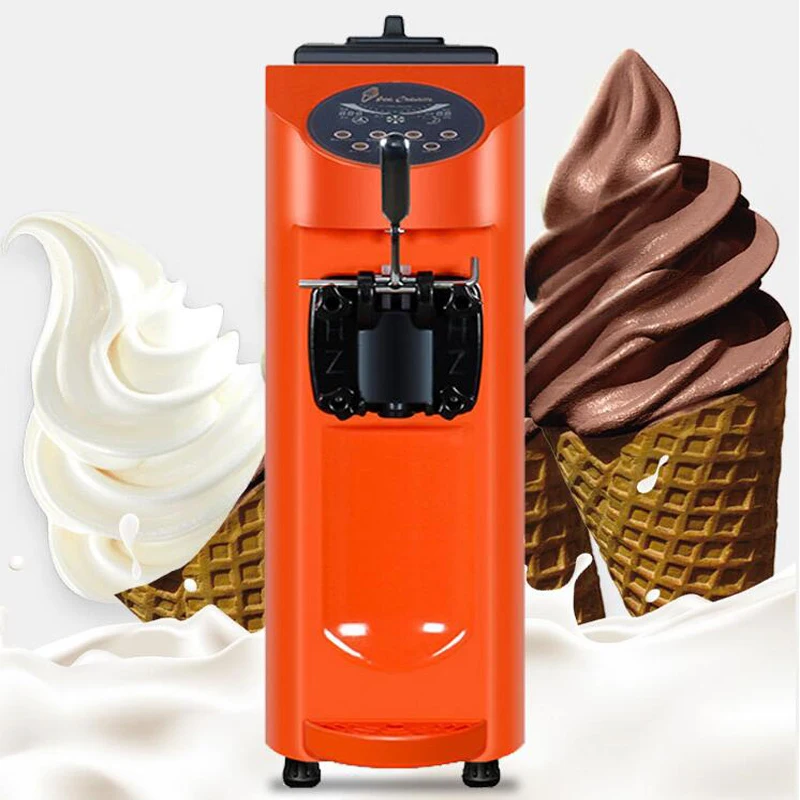 Коммерческий автомат для мягкой подачи Мороженого, Автоматический Автомат для продажи Йогурта, Сладких Рожков 220 В, нержавеющая сталь