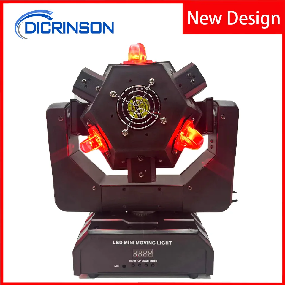 DICRINSON LED RGB Moving Head DJ Disco Party Lighting Game DMX512 Контроллер Projetor Laser Discoteca Show Stage Light Parties