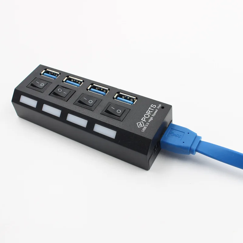 Высокоскоростной мини-USB-концентратор 3,0 с несколькими 4 портами Портативный разветвитель Аксессуары для ПК USB-концентратор 3,0 Изображение 1 