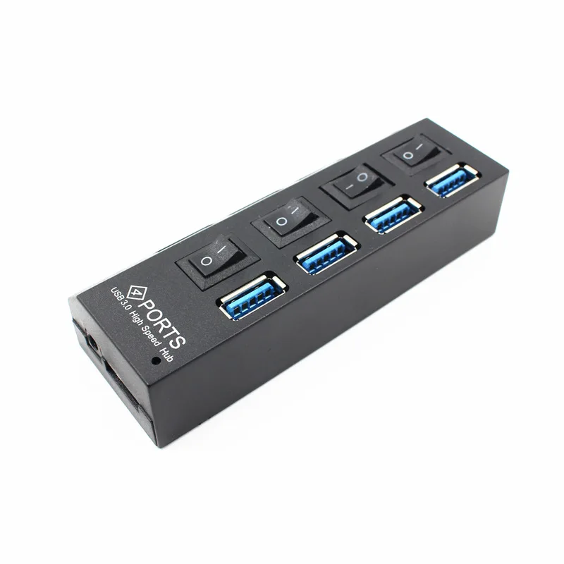 Высокоскоростной мини-USB-концентратор 3,0 с несколькими 4 портами Портативный разветвитель Аксессуары для ПК USB-концентратор 3,0 Изображение 2 