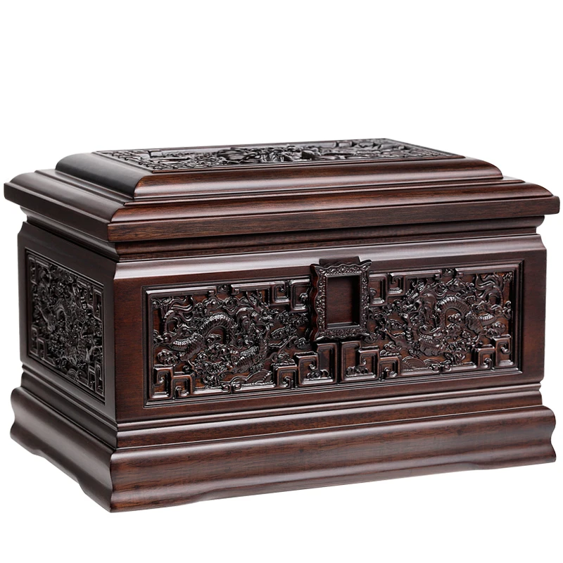 Урна из массива черного дерева, высококачественная влагостойкая коробка для жизни, похоронные принадлежности