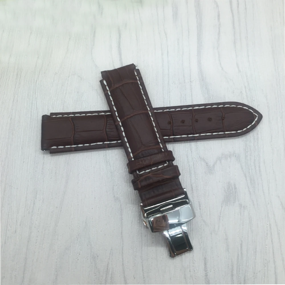 Умный ремешок для часов 22x18 мм, качественный ремешок из натуральной кожи для Huawei watch, Быстросъемные сменные кожаные ремешки для часов Изображение 3 
