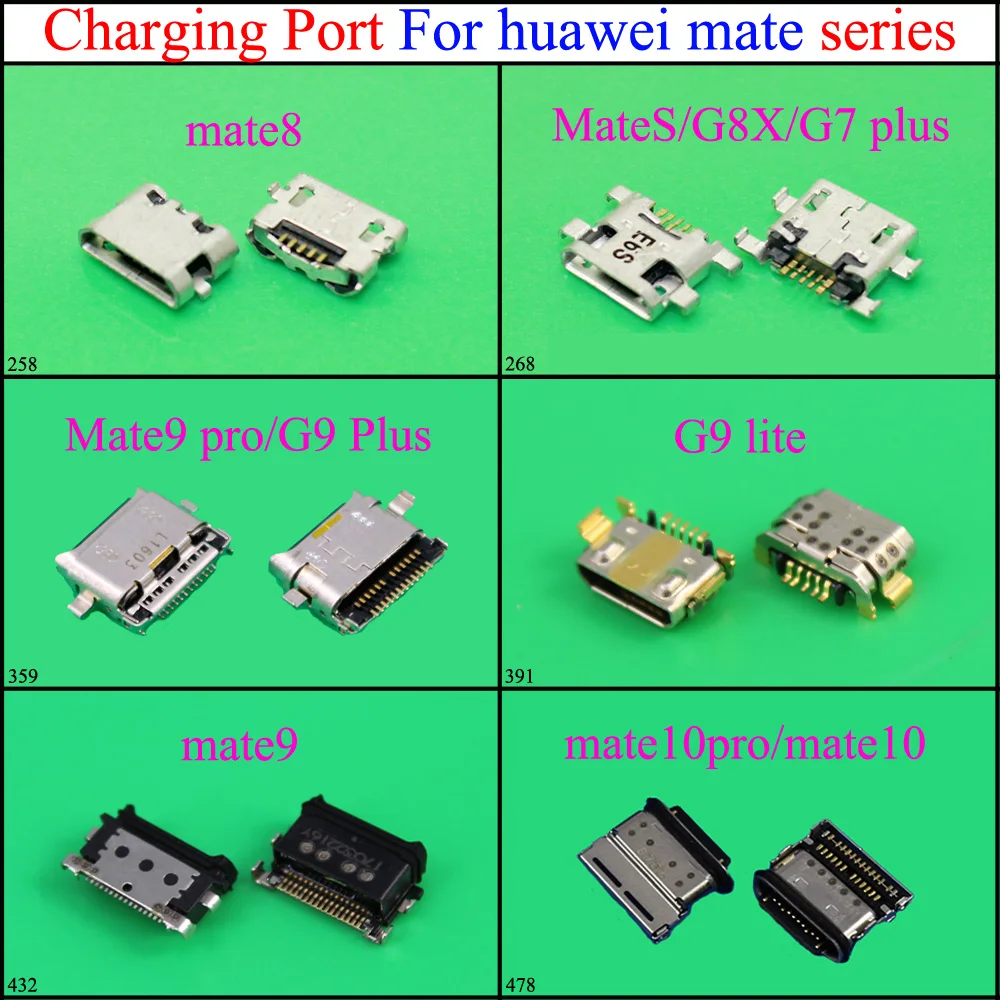Новый разъем Micro USB, разъем Mini USB, разъем для зарядки, разъем для Huawei mate8 9 10 MateS/G8X/G7 plus Mate9 10pro/G9 Plus/G9lite
