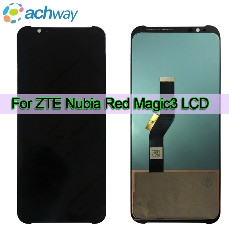 Протестированный Amoled Для ZTE Nubia Red Magic3 NX629J ЖК-дисплей с Сенсорным экраном Дигитайзер Для Red Magic 3 ЖК-дисплей С инструментами