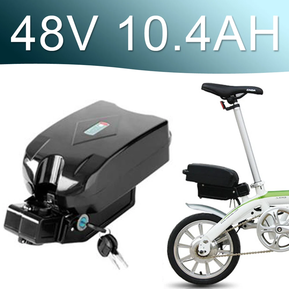 48V 10.4Ah Литий-ионный аккумулятор 500W fro g typ Задний Аккумулятор 48V Электрический велосипед 48v E-bike battery Изображение 0 