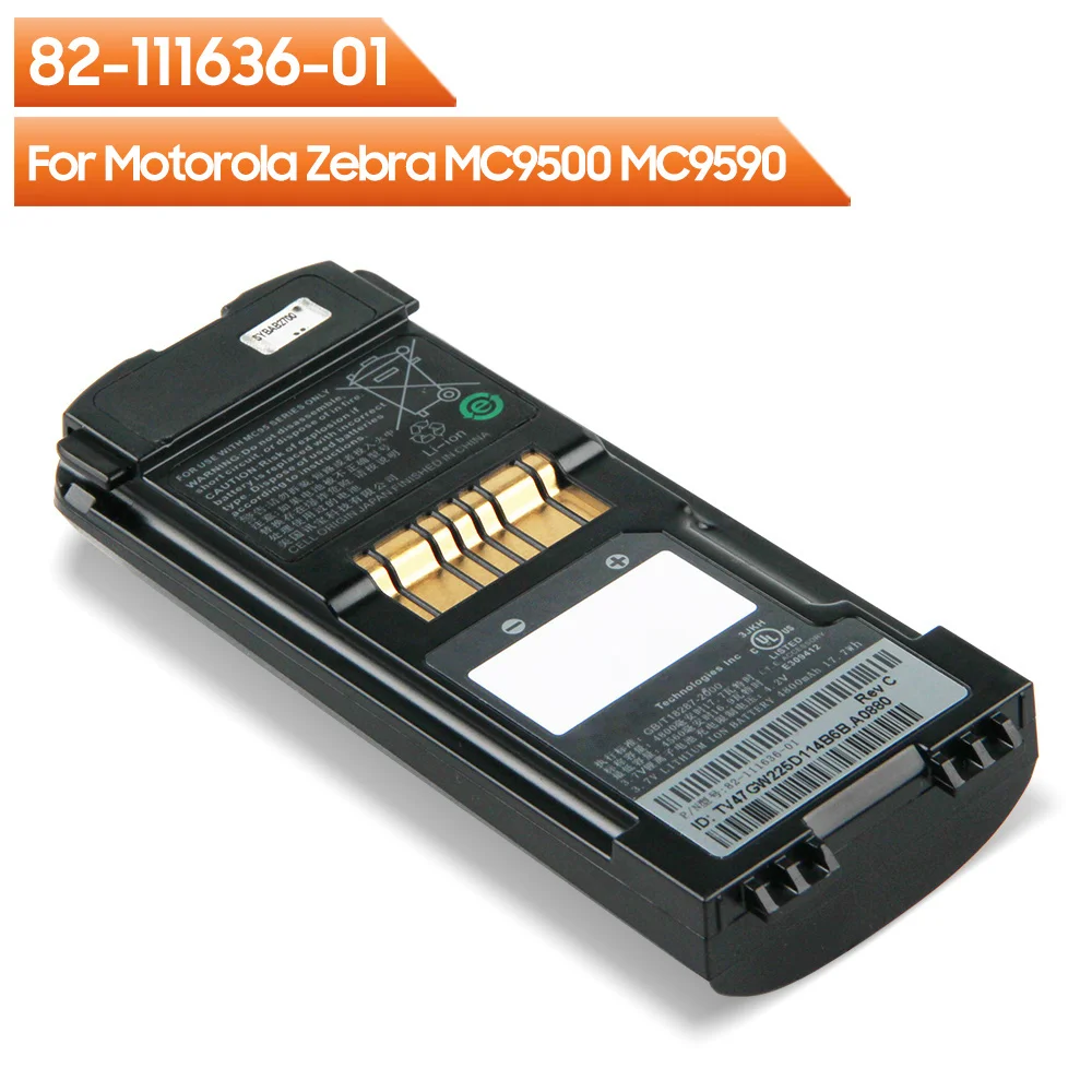 Сменный Аккумулятор 82-111636-01 Для Motorola Zebra MC9500 MC9590 MC9596 MC9598 MC9 4800 мАч