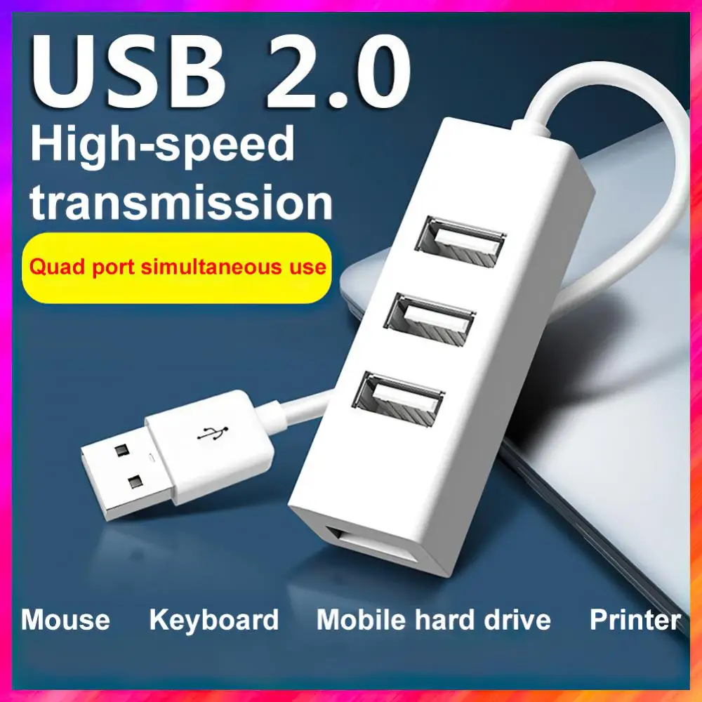 USB 2,0 КОНЦЕНТРАТОР 30/120 см 3/4 Порта USB-Адаптер Mini USB Splitter Источник Питания КОНЦЕНТРАТОР Быстрая Зарядка Удлинитель Зарядное Устройство Линия Для ПК Ноутбук