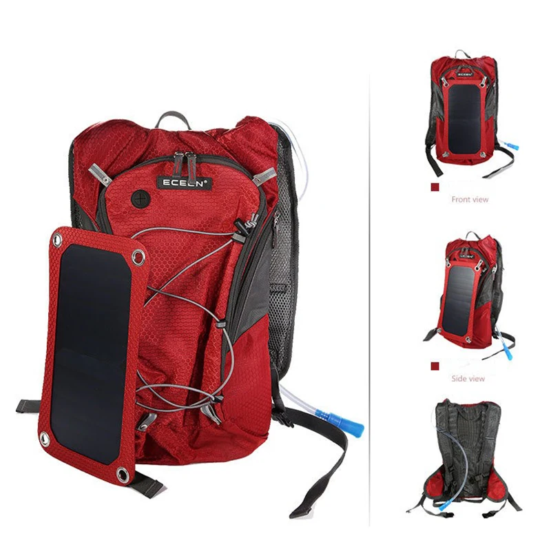 Многофункциональный Мужской Женский рюкзак на солнечной Энергии, Защита от Вора, Водонепроницаемый Рюкзак для зарядки через USB для ноутбука, сумки для отдыха и путешествий