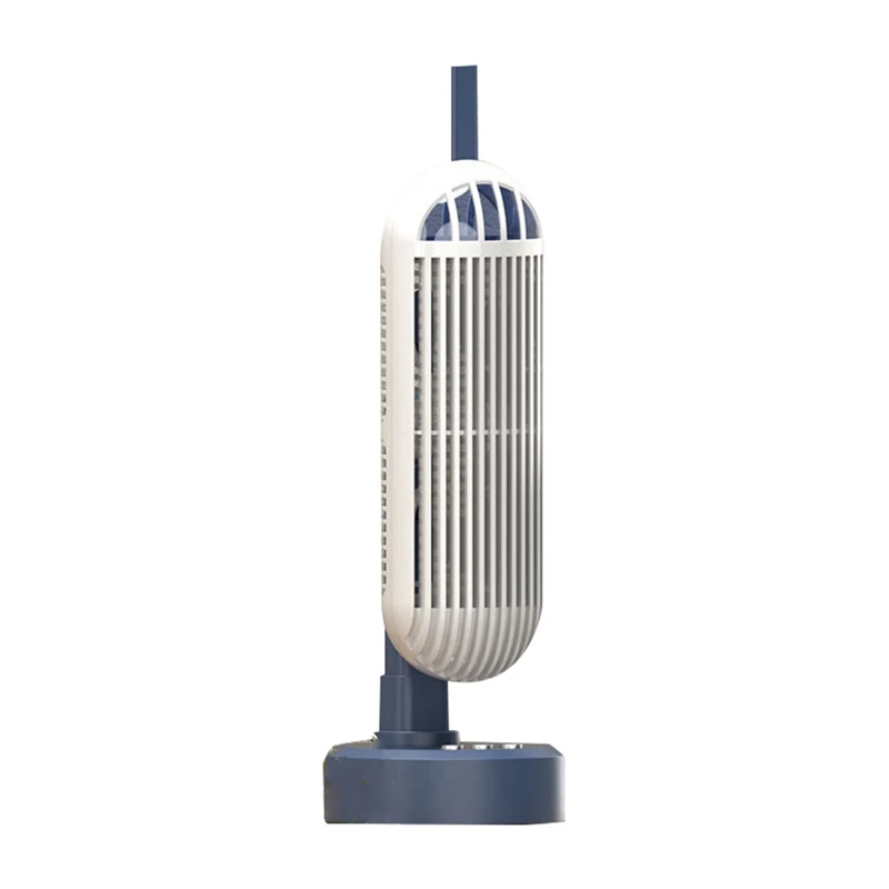 USB-башенный вентилятор 2400 мАч, Аккумуляторная башня, настольный вентилятор, Портативный настольный охладитель воздуха для дома, учебы, Кемпинга Изображение 0 
