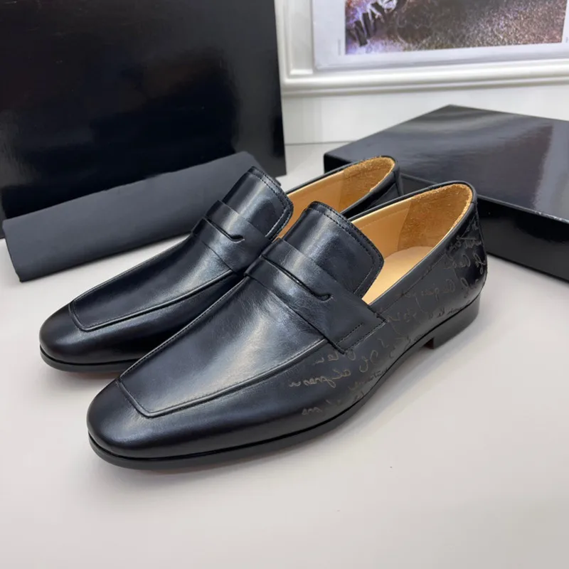 Гуанчжоу 2023 новая мужская официальная кожаная деловая обувь для отдыха