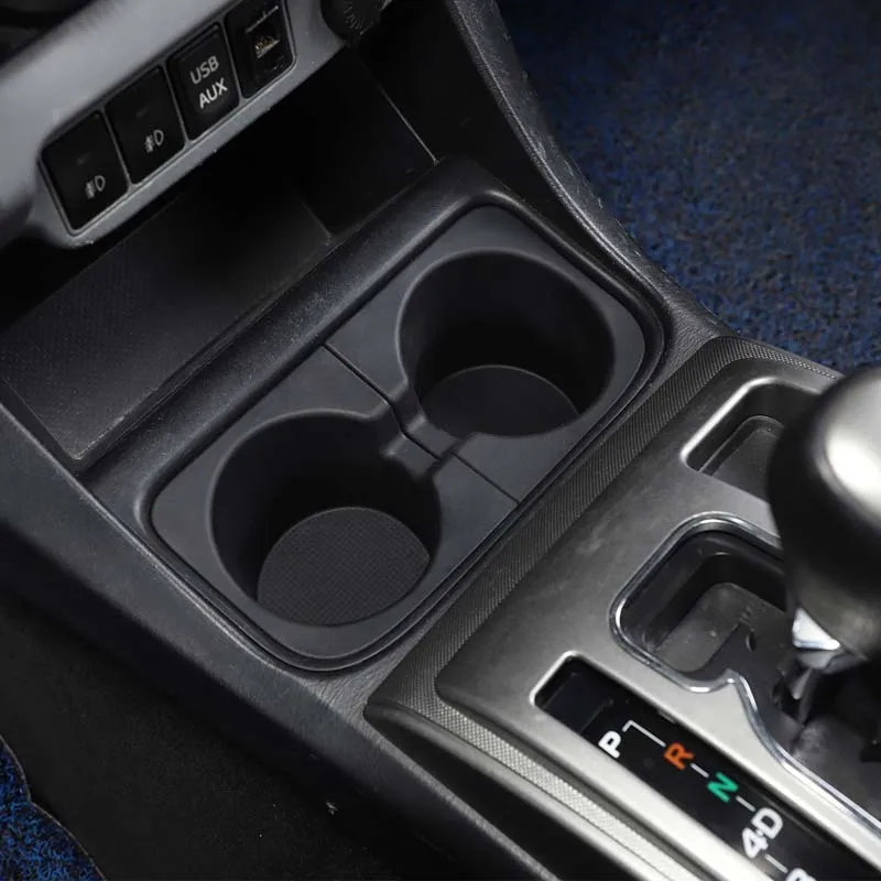 Для Toyota Tacoma 2011-2015 Автомобильный Моделирующий подстаканник в первом ряду, коробка для хранения, TPE, Комплект из 2 предметов, аксессуары для модификации интерьера автомобиля Изображение 4 