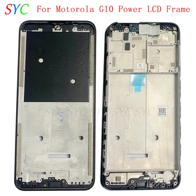 Средняя рамка, центральная крышка корпуса для телефона Motorola Moto G10 Power, Запчасти для ремонта металлической ЖК-рамки