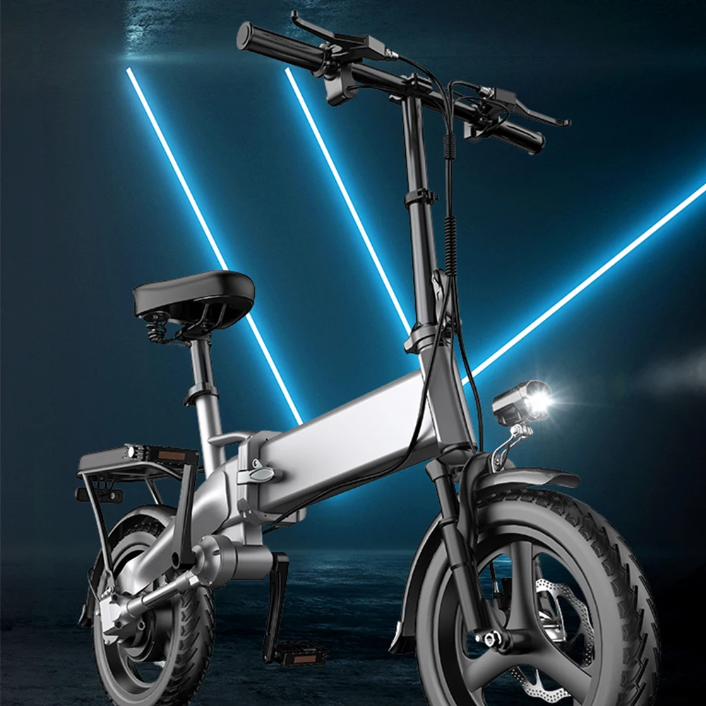 25ah48v 400w Электрический велосипед Из алюминиевого сплава Складной Велосипед Литиевая батарея Для взрослых Портативная Велосипедная выносливость 100 км Изображение 1 
