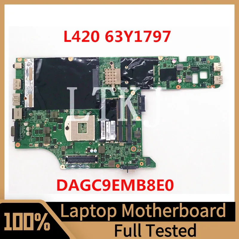 DAGC9EMB8E0 Материнская плата Для Ноутбука Lenovo Thinkpad L420 Материнская плата 63Y1797 HM65 DDR3 100% Полностью Протестирована, Работает хорошо