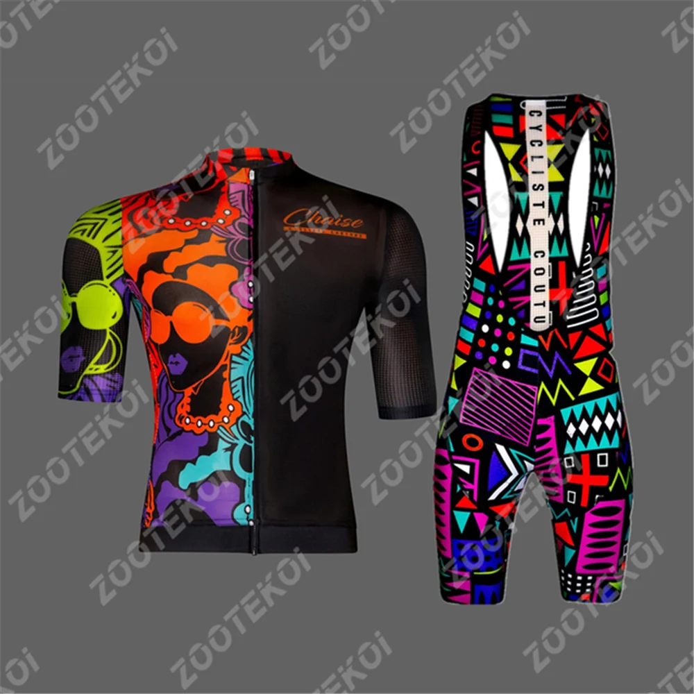 Комплект Джерси Chaise Pro Team, Мужская велосипедная одежда с коротким рукавом, Гоночная форма для верховой Езды, Летний Дорожный велосипед Ropa Ciclismo Hombre Изображение 1 