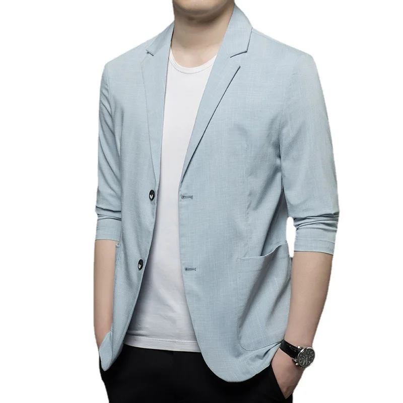 SS5220-2023 Костюм мужская одежда осенние сенсорные костюмы мужская корейская версия тонкий одиночный западный деловой повседневный Западный сервис мужчины