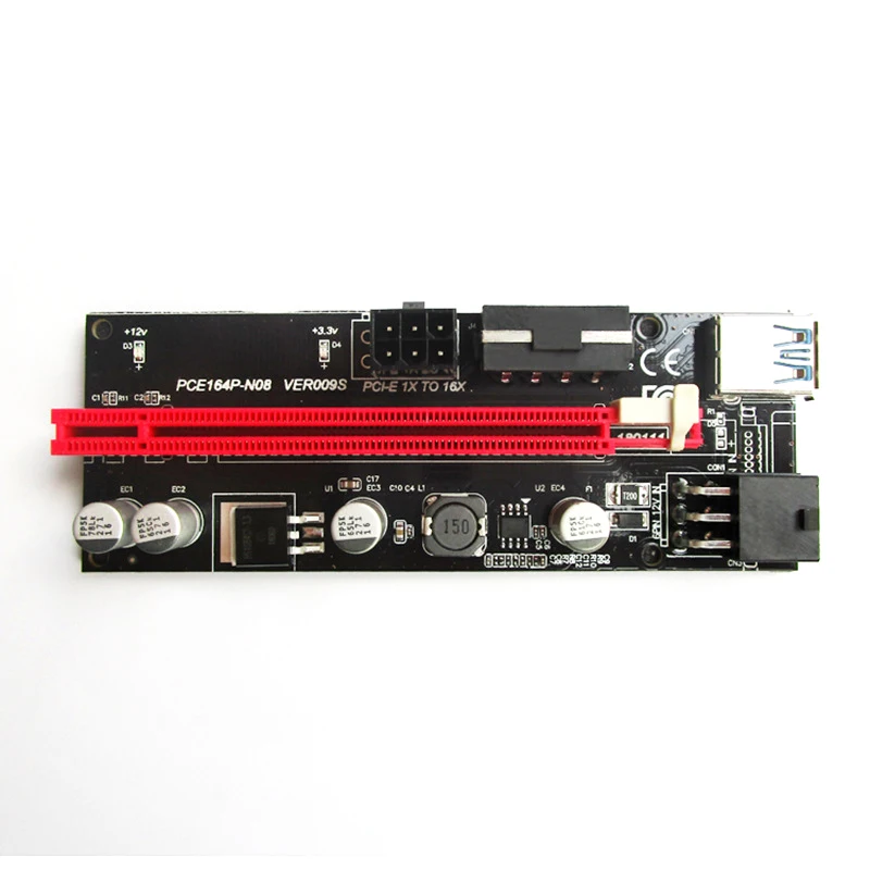 Новейший 6x60 см VER009S PCI-E GPU Удлинитель 6Pin 4Pin Riser Card PCIe от 1x до 16x USB3.0 Кабель для передачи данных Разъемы для майнинга Изображение 2 
