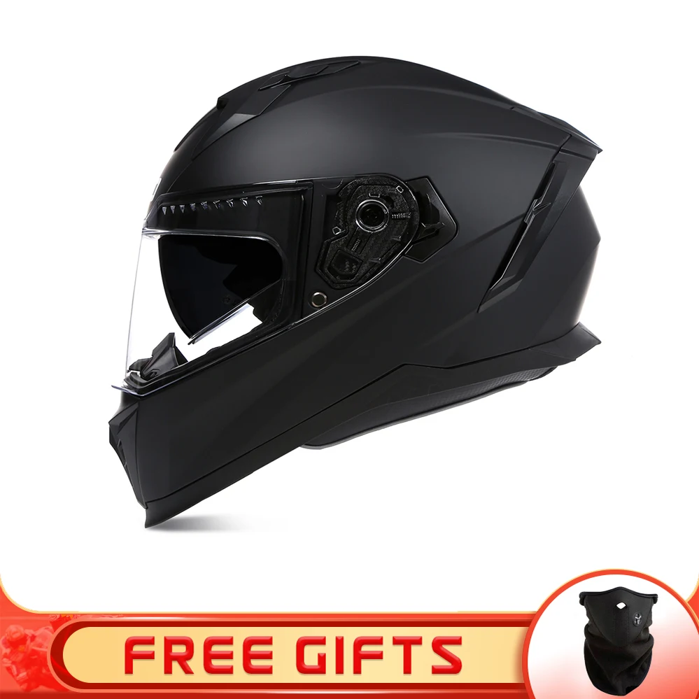 Мотоциклетный шлем с полным лицом, Кожаная подкладка, Гоночный шлем Rosto Capacete Da Motocicleta, Японская технология, Винтажный Шлем Унисекс
