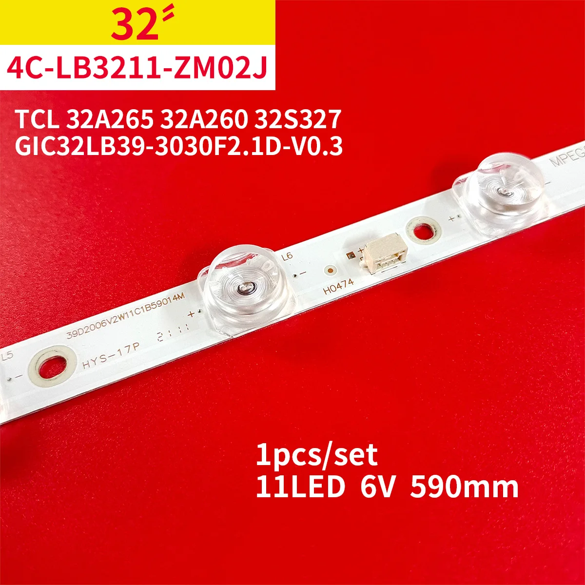 10 шт./10 компл. Светодиодная лента подсветки 11 Ламп для TCL 32 
