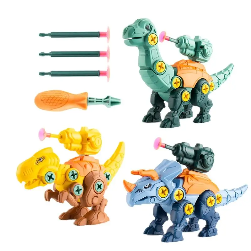 Детский динозавр в сборе, игрушка для мальчика, Отвертка, набор головоломок для разборки, Развивающая дизайнерская модель, детская игрушка