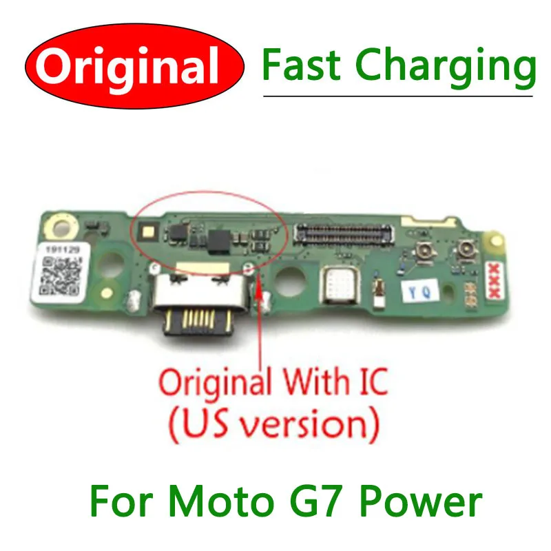 Оригинальный Новый Разъем Зарядного Порта Гибкий Кабель Для Moto G3 G5 G4 G6 G7 G9 Play G9 G10 Power G9 Plus placa de carga dock flex Изображение 4 
