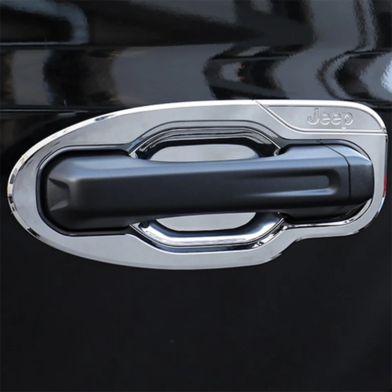 Декоративная защитная крышка дверной ручки для JEEP 18-21 JL Wrangler, аксессуары для экстерьера автомобиля