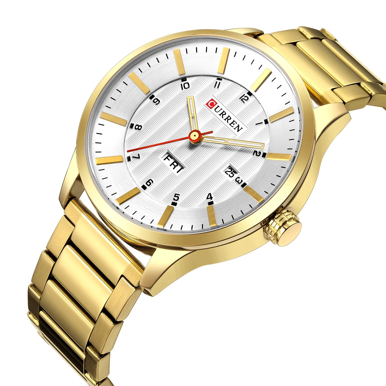 Curren Модные мужские часы со светящимися стрелками, высококачественный японский механизм, кварцевые часы, Элегантные деловые часы для мужчин, мужские часы Изображение 3 