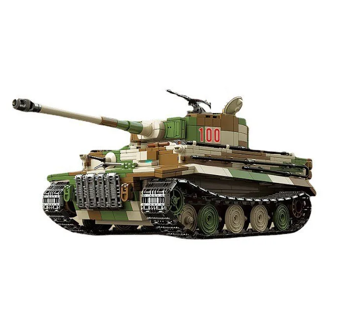 Мировая война Германия Танк Tiger I Sd.Kfz. 181 Модель Военной Машины Строительный блок WW2 Армейские фигурки Кирпичная игрушка Для мальчиков Подарки