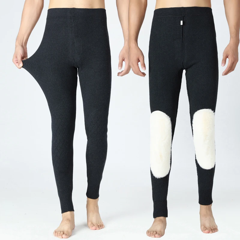 2023 Осень и Зима, Новые высококачественные Теплые шерстяные брюки, Повседневные мужские облегающие эластичные брюки
