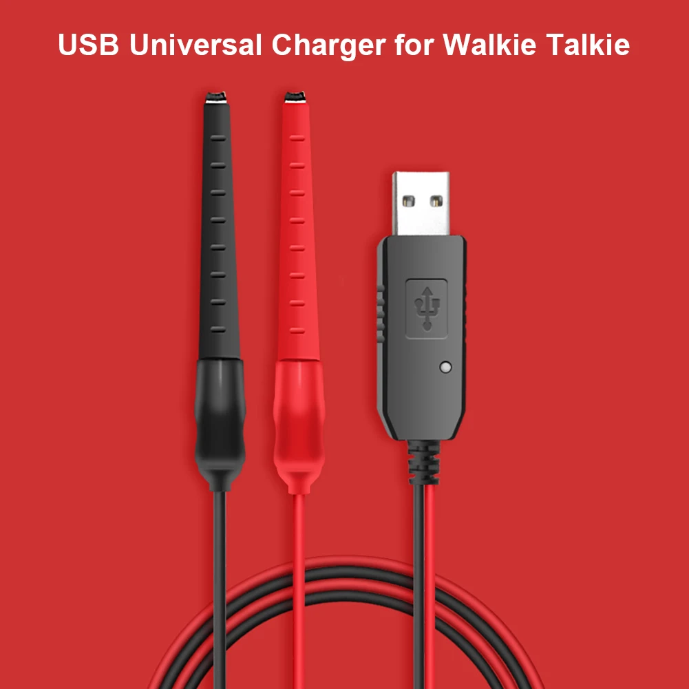 Универсальная рация внутренней связи USB Источник питания Кабель зарядного устройства Зажимы типа 