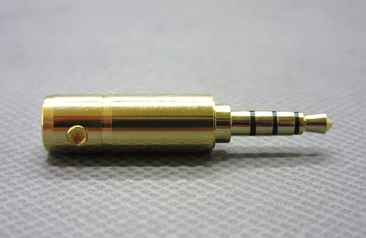 3,5 мм 4-полюсный штекер для наушников, металлический 10 шт.