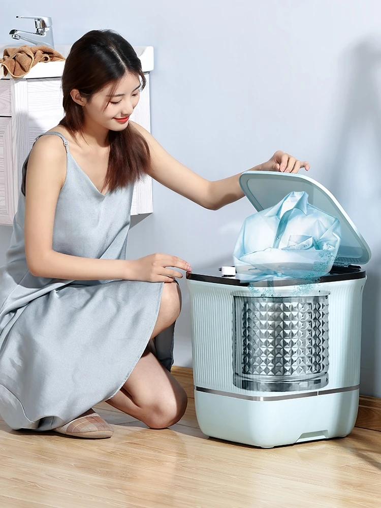 Мини-стиральная машина Chigo, высокотемпературное приготовление и стирка, маленькая полуавтоматическая одноствольная стиральная машина 220 В Изображение 1 