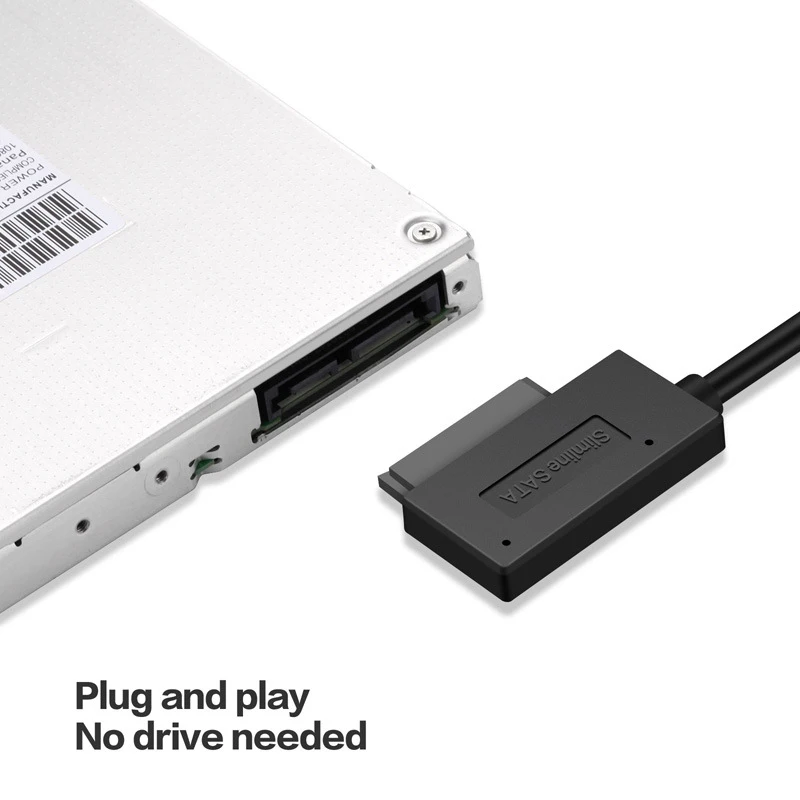35 см USB-адаптер PC 6P + 7P CD DVD Rom SATA к USB 2,0 Конвертер Slimline Sata 13-Контактный Адаптер Кабель Привода Для Портативных ПК Тетрадь Изображение 1 