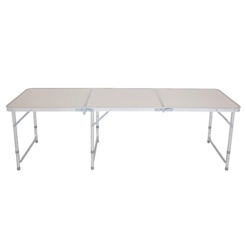 Складной столик из алюминиевого сплава для домашнего использования 180 X 60 X 70 см Белого цвета [на складе в США] Изображение 3 