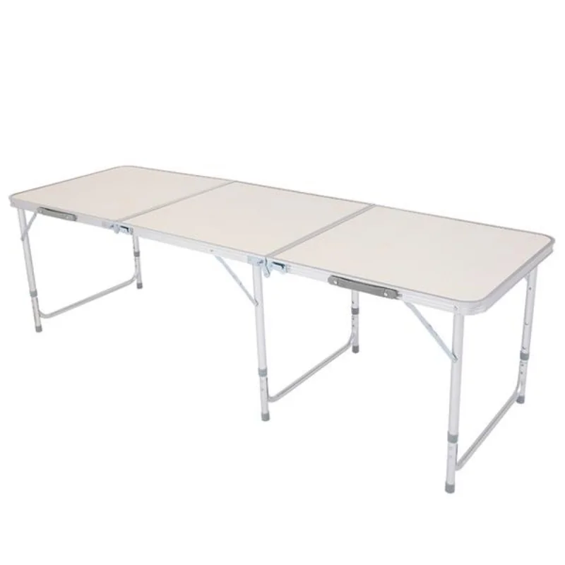Складной столик из алюминиевого сплава для домашнего использования 180 X 60 X 70 см Белого цвета [на складе в США] Изображение 5 