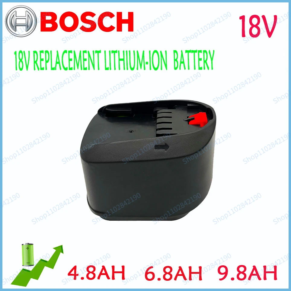 Bosch Pack Новый Литий-ионный аккумулятор 18V 4.8AH/6.8AH/9.8AH для Power4All PBA для инструментов Bosch 18V для дома и сада